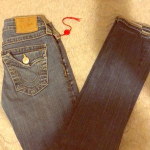 True religion jeans premium denim straight jeans
